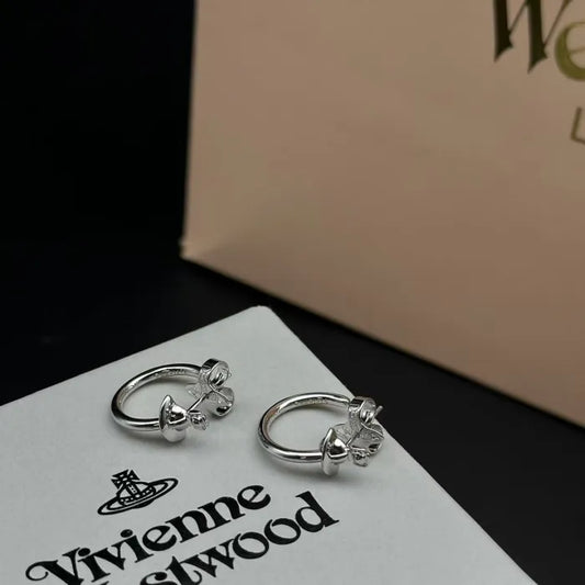 Vivienne Westwood – Boucles d’Oreilles Saturn Silver Ring
