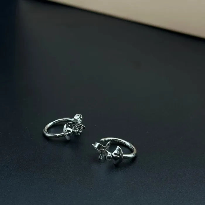Vivienne Westwood – Boucles d’Oreilles Saturn Silver Ring
